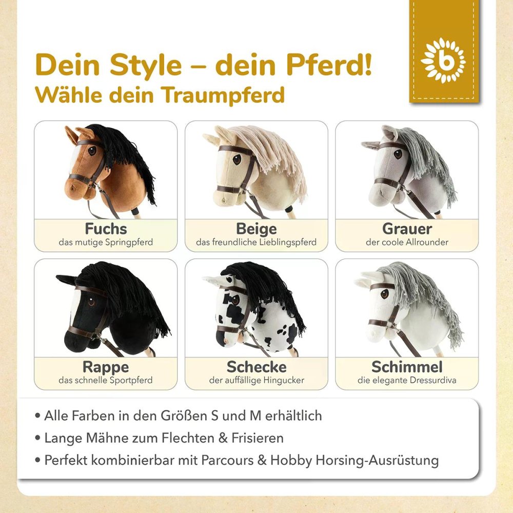 "Kleine Herde" (3 Hobby Horses + Zubehör)